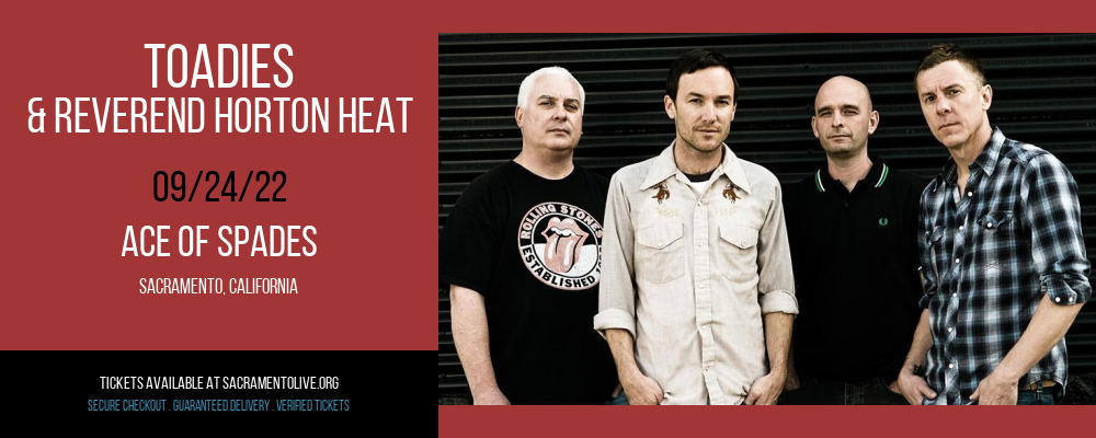 Toadies & Reverend Horton Heat at Ace of Spades tickets Toadies & Reverend Horton Heat at Ace of Spades
