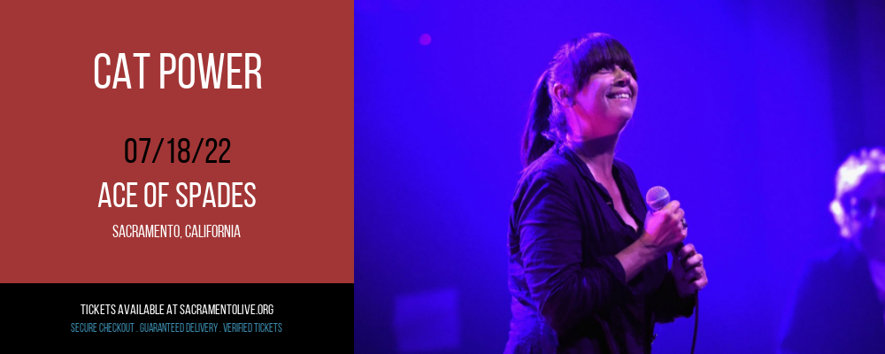 Cat Power at Ace of Spades tickets Cat Power at Ace of Spades