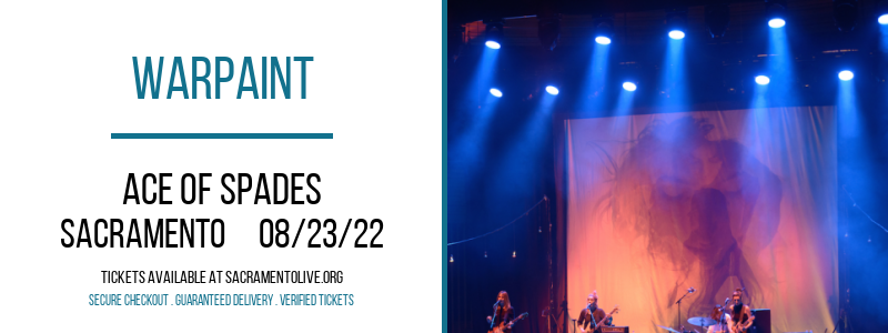 Warpaint at Ace of Spades tickets Warpaint at Ace of Spades