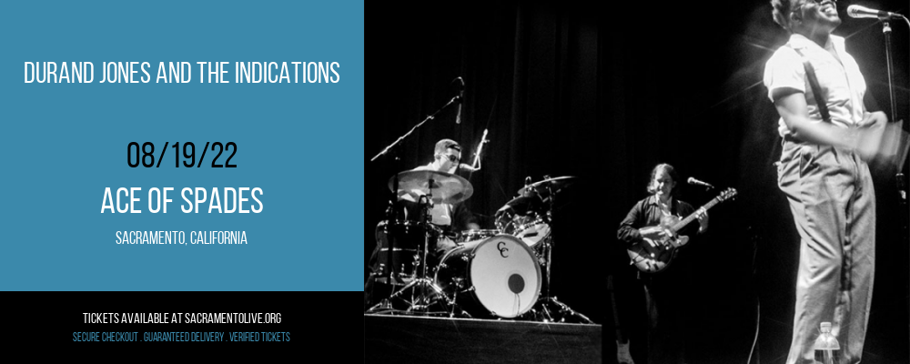 Durand Jones and The Indications at Ace of Spades tickets Durand Jones and The Indications at Ace of Spades