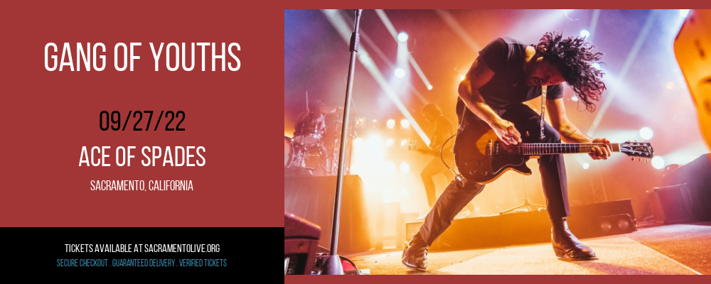 Gang of Youths [CANCELLED] at Ace of Spades