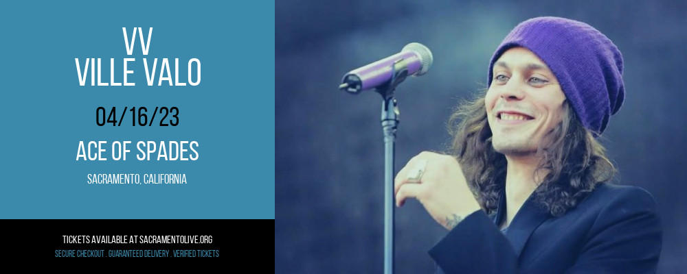 VV - Ville Valo at Ace of Spades tickets VV - Ville Valo at Ace of Spades