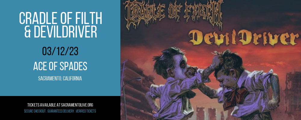 Cradle of Filth & DevilDriver at Ace of Spades tickets Cradle of Filth & DevilDriver at Ace of Spades