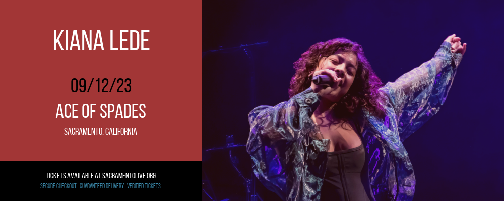 Kiana Lede at Ace of Spades tickets Kiana Lede at Ace of Spades