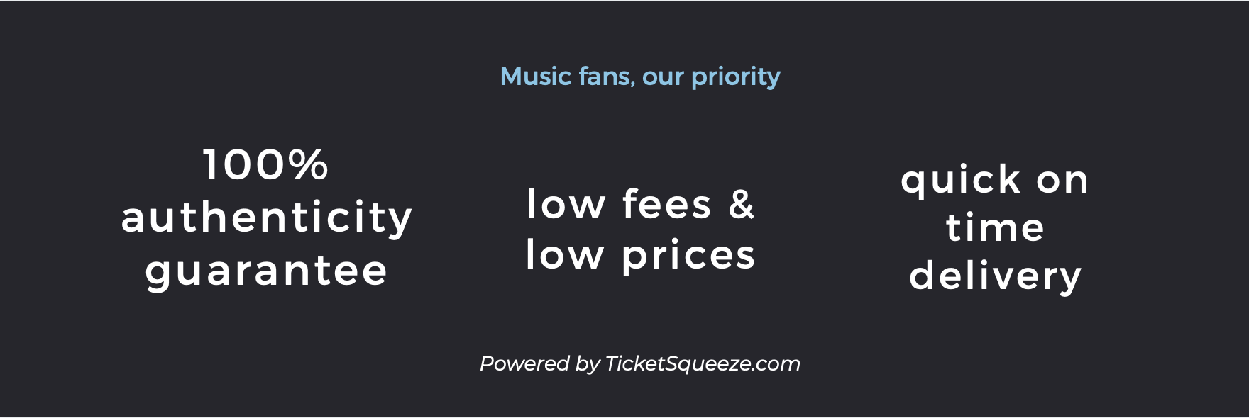 Ace of Spades ticket guarantee
